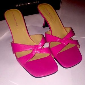 Bandolino Bdoctavo Leather Sandle Heel Stilettos